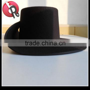 100% wool civil war wide brim cavalry cowboy hat