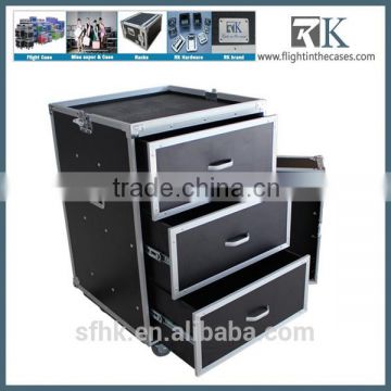 Drawer case music instrument cosmetic flight case