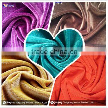 Polyester & Spandex Knitted Type Korean Velvet Fabric