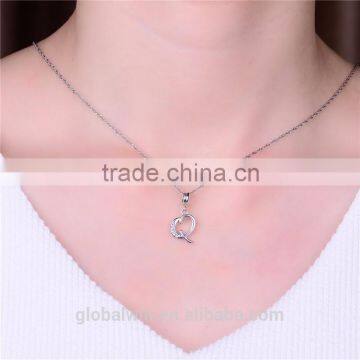 S067Q Globalwin 925 Sterling Silver Alphabet Letter Q Paved With Crystals Pendants Charms photo-5