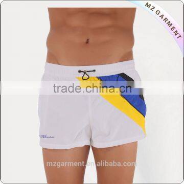 Men's side bule flame swimming board shorts