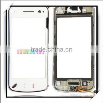 High Quality Touch Screen with Frame for Nokia N97 White