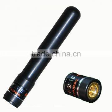 UV duall band stubby antenna for small radio with sma-male