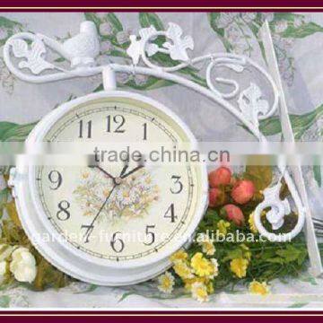 craft elegance Metal double sided wall clocks