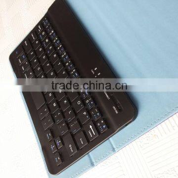 Blue Universal Wireless Buletooth Keyboard for Android,IOS,windows Tablets,bluetooth Leather Case Keyboard photo-5