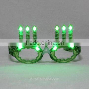 Nightclub Bar Carnival Halloween Christmas Party Supplies, Plastic Light Glasses LED Glasses 10 Lights Fire Shaped Glasses photo-3