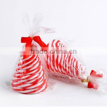 Individual Wrapped christmas tree lollipop candy cane