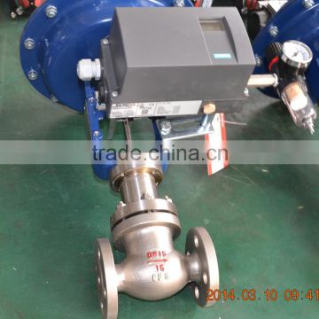 low price ss316 welded steam regulating valve with pneumatic