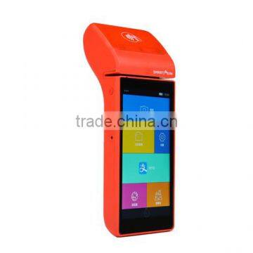 EMV and PCI Touch Screen Mobile Android Pos Machine/pos Terminal/pda With Printer photo-3