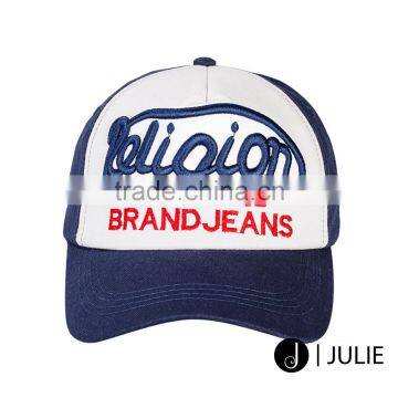 Cap and Hat, 100% polyester baseball cap hat with 3D embroidery