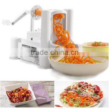 Tri-blade turning spiral slicer 3 in 1 / Tri-blade spiralizer / spiral vegetable slicer