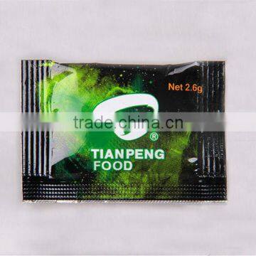 2.5g wasabi paste sachet with top quality OEM