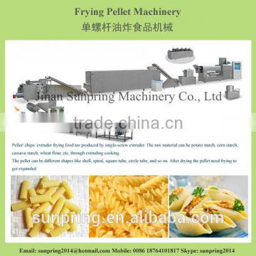 Frying pellet chips machine