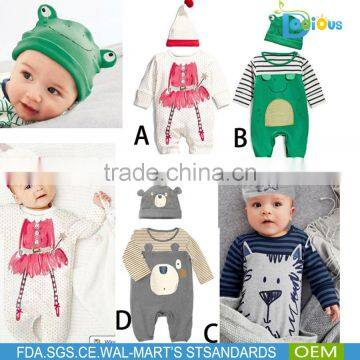 Wholesale Baby Boy and Girls Clothes Set Cotton Spring Newborn Baby Clothes