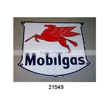 Supplier of Mobilgas iron wall sign