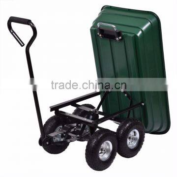 Top Grade Black Green Handy Plastic Tray Dump Garden Tool Handtrucks photo-6