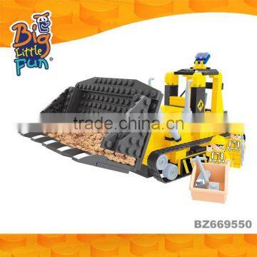 Children DIY assembly car toys intelligent city construction truck building blocks toys