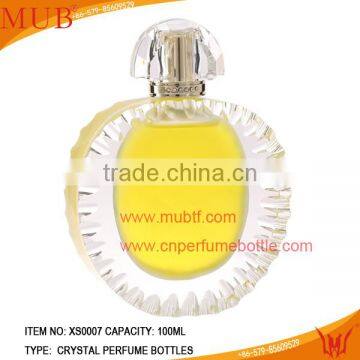 100ml empty crystal perfume bottles with pineapple shaped