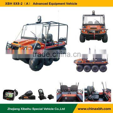 XBH 8X8-2(A) High-end Advanced Equipment Vehicle with GPS HID Search Light multifunctional rescue all-terrains vehicle ATV