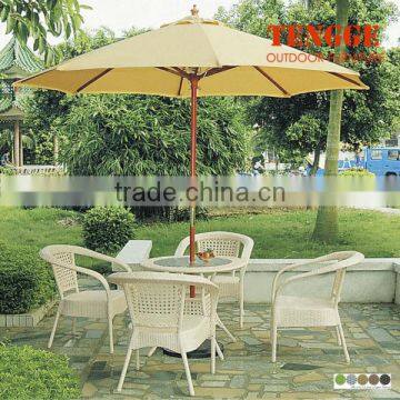 patio furniture garden rattan furniture table and chairs with umbrella