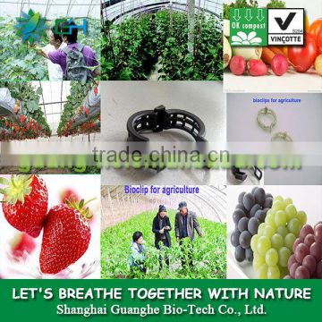 100% Biodegradable PLA tomato plastic graft clips/greenhouse plastic clips, eco-friendly, non-pollution and non-toxic