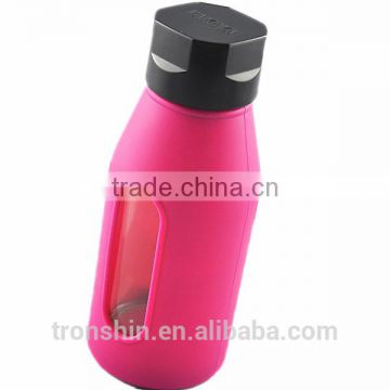 RoHS, FDA,LFGB,SGS Certification glass juice bottle silicone sleeve