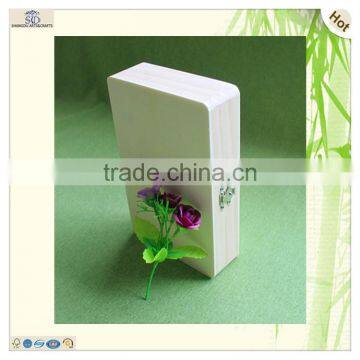 Natural Color Hinges Roungding Wooden Bread Gift Box