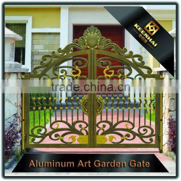 Garden Decoration Powder Coated Laser Cut Aluminum Metal Garden Fence Gate