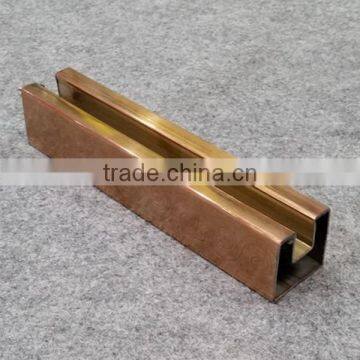 Welded 304 Embossed Stainless Steel Copper Coated Steel Tube photo-3