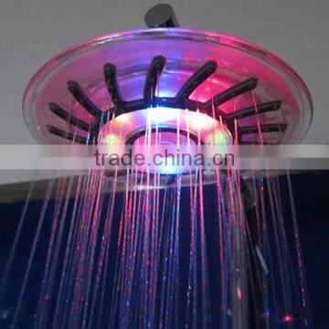 Big Rainfall LED Temperature Sense Control Electric Shower Head, LED Overhead LED Ceiling Shower Head Factory Cheap Price photo-2