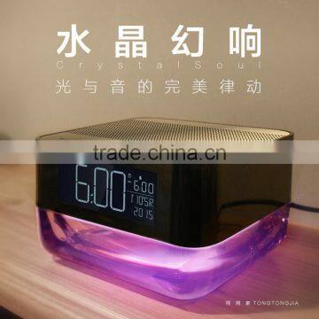 Newest Beautiful Crystal Bluetooth Speaker Colorful LED Multi-function Remote Control Bluetooth Speaker