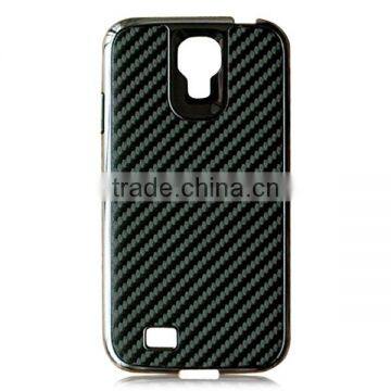 Carbon fiber phone case PC bottom phone shell protective back cover for samsung s4