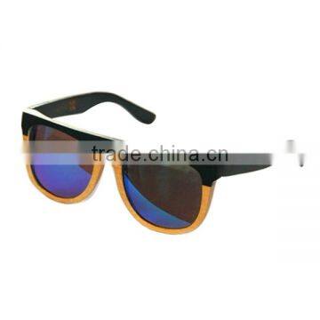 Wholesale 100% Bamboo Black Fashion Wood Sunglasses Accept Logo Printed photo-4