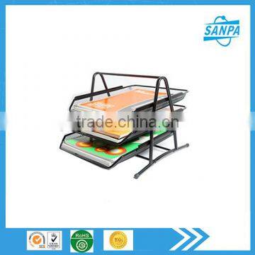 New Stlye Iron Metal Mesh Office Document Tray /Metal Stationery/Stacking Rack 3-Tier Document Tray