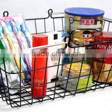 Hangzhou Supplier Fashion Metal Wire Mesh Hand Held Sundry Storage Basket/Shopping Basket photo-2