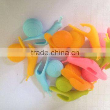 2016 New Funny Snail Shape Silicone Clip Cup Tea Bag Holder photo-6