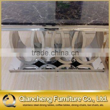 Modern 10 Seater Marble Top Metal Table Whlesale Dining Room Furniture