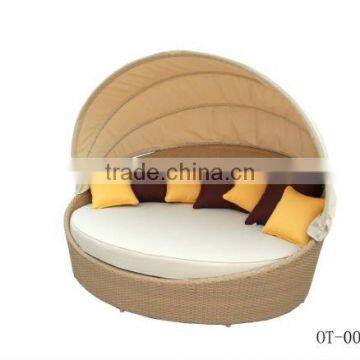 2016 Modern Rattan Hotel Furniture Daybed Sectional Sofa Bed photo-5