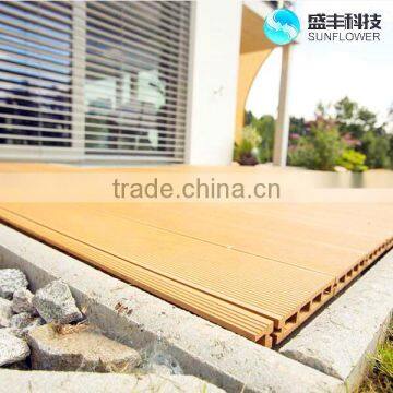 High Quality Engineered WPC Composite Decking, Hollow Waterproof WPC Decking, photo-3