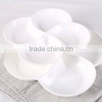 Hot Sale White 4 Compartment Grids Dish/plates photo-6