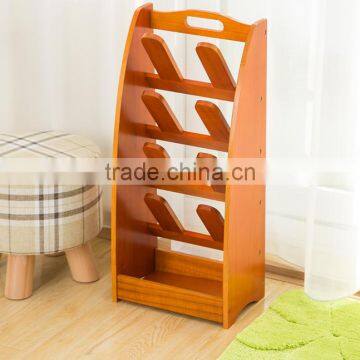 paulownia wooden shoes rack with six layers