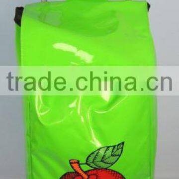 Green Shopping Cart Cover With Steel Tube