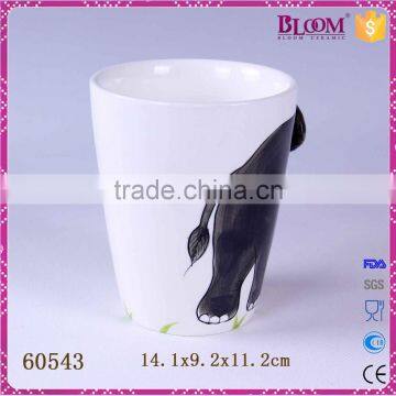 Unique White Ceramic Elephant Desgin Animal Mug photo-4