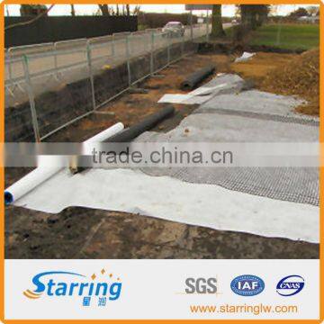 nonwoven geotextile on road