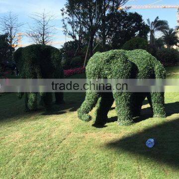Fiberglass Elephant Sculpture With Artificial Grass photo-4