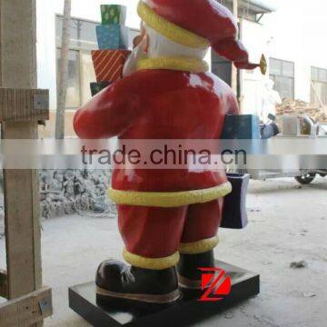 Resin Outdoor Sculptures Fiberglass Father Christmas Statues photo-5