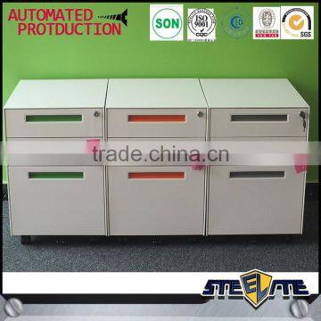 New Design under desk mobile white 3 drawer metal file cabinet