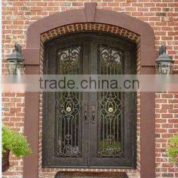 Bisini wrought iron doubl entry gate (BG90094)