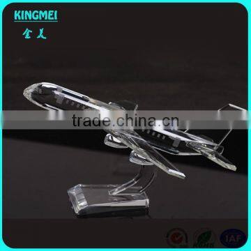 Mini Optical Crystal Aircraft Aeroplane Model For Birthday Souvenir photo-3