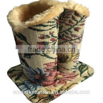 Double Head Fabric Eyeglass Holders, Jacquard Fabric Eyeglass Holder,suede Fabric Eyeglasses Holder photo-4
